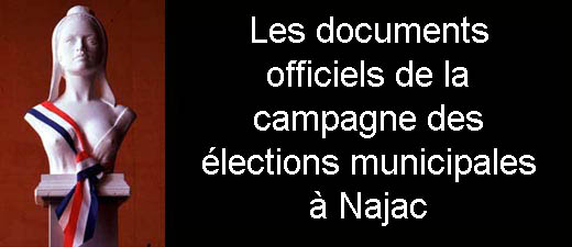 Téléchargez les documents officiels de la campagne municipale à Najac